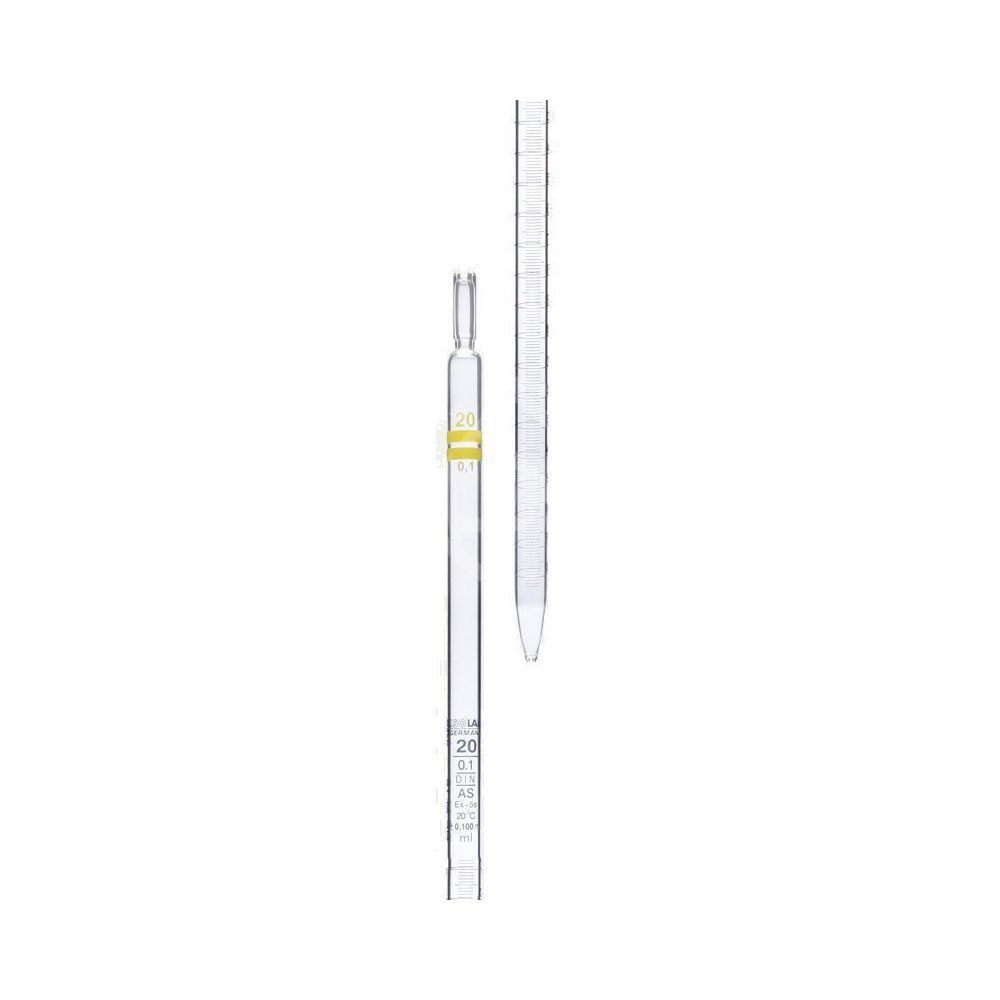 021.11.050 Pipet - Cam - Dereceli - A Kalite - Amber Skala - 50 Ml (10 Adet/Paket)