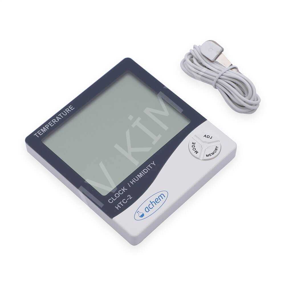 Dijital Termometre Hygrometer Kablolu Htc-2