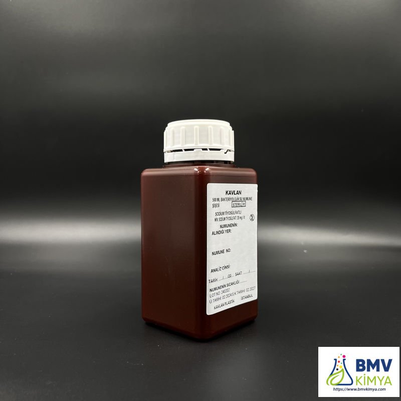 SU NUMUNE ŞİŞESİ 250 ML PP TİYOSÜLFATSIZ STERİL AMBER