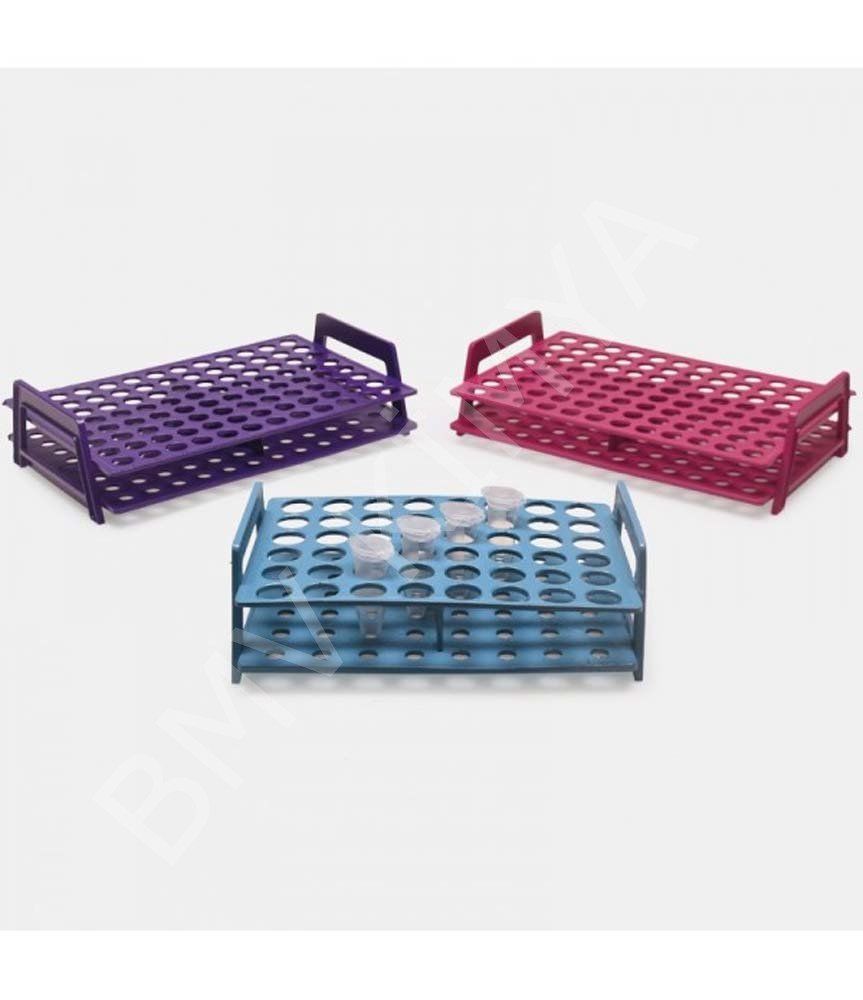 080.01.004R Mikrotüp Standı - Monoblok - 1,5/2,0 Ml Tüpler İçin - Rubi 1 Adet / Paket
