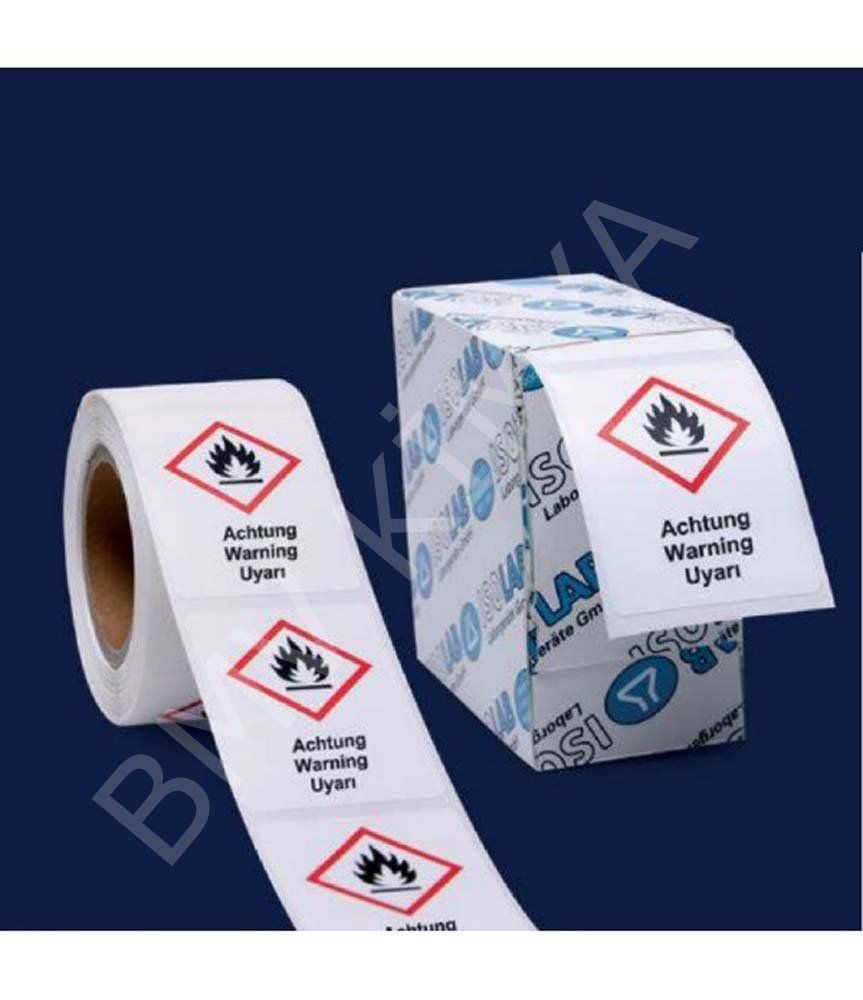 099.11.T02 Uyarı Etiketleri - Ghs 1 - Tehlike - 26 X 37 Mm 1 Paket