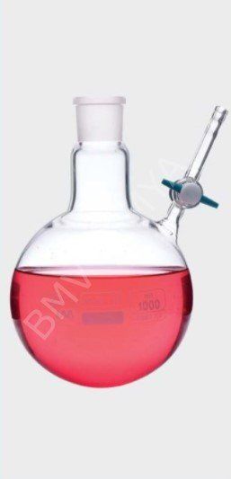 030.59.050 Balon - Azot - Yuvarlak Dipli - Musluklu - Dişi Şilif : Ns 29/32 - 50 Ml (1 Adet/Paket)