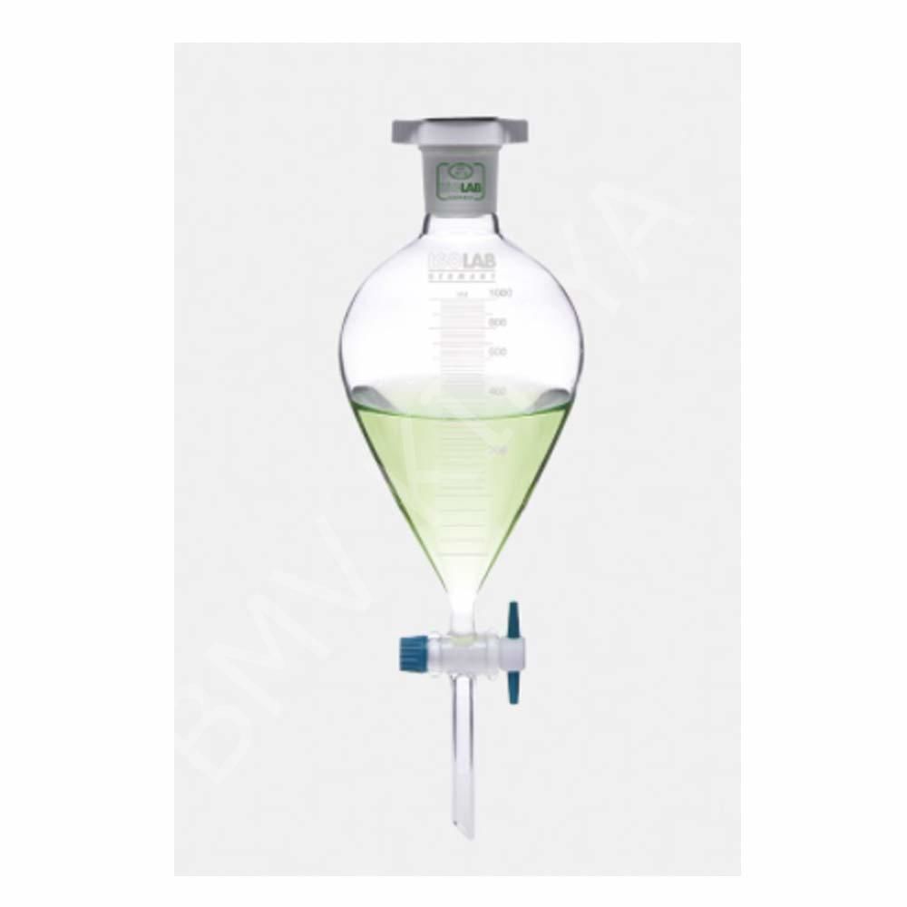 031.04.250 Ayırma Hunisi - Cam - Armudi - Dereceli - Ptfe Musluklu - 250 Ml (1 Adet/Paket)