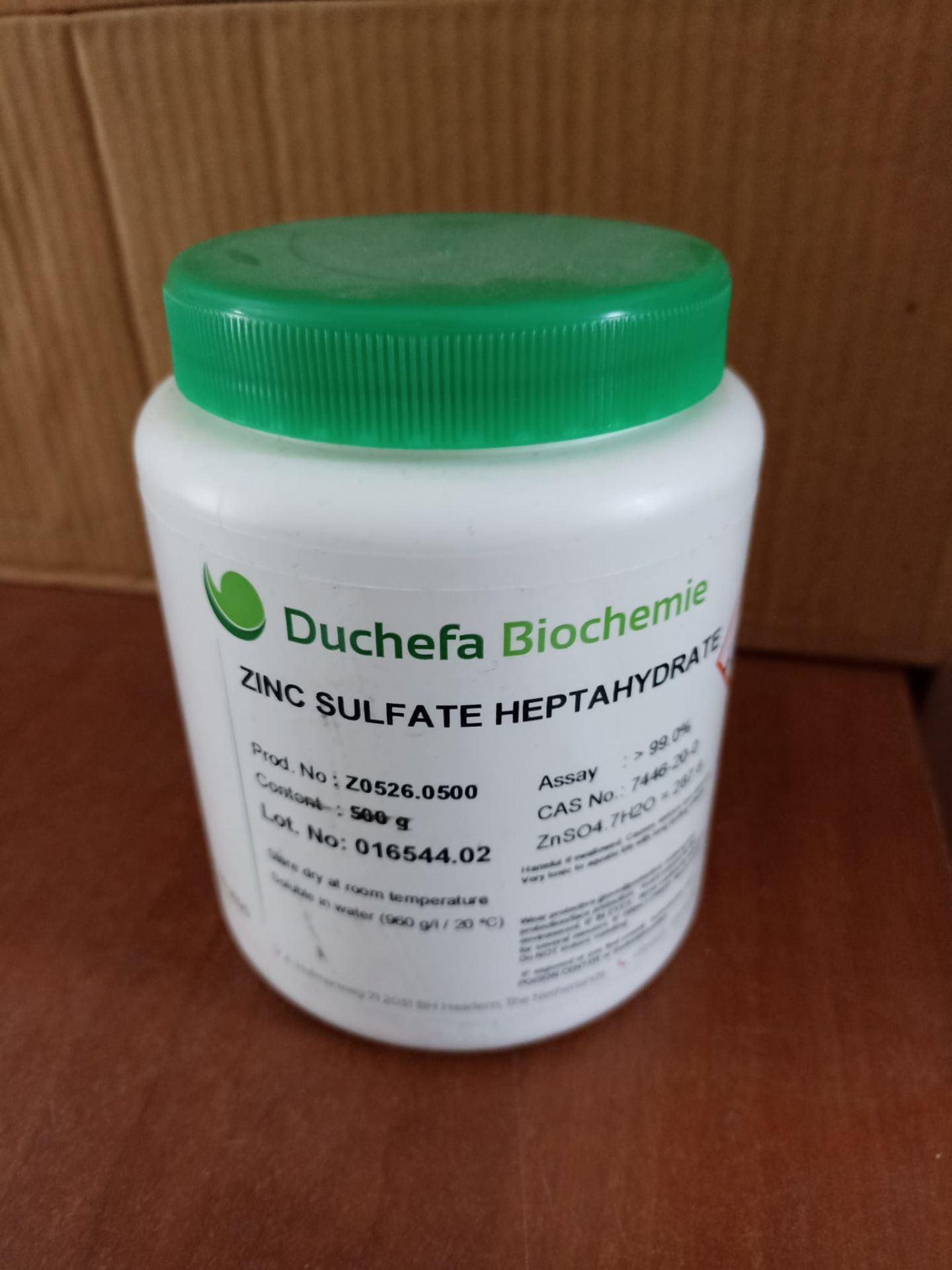 Duchefa Çinko Sülfat Heptahidrat Zinc Sulphate Heptahydrate