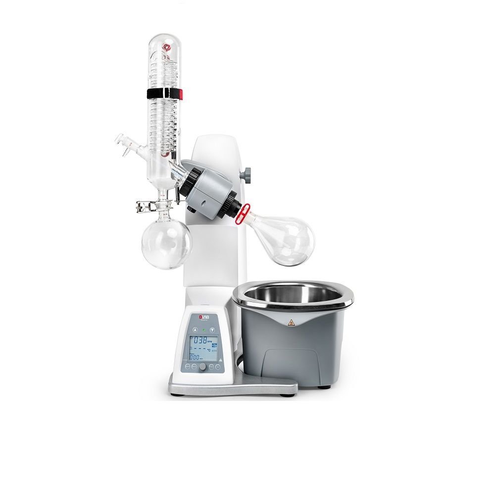 RE100-Pro Rotary Evaporatör Diagonal 20.... 280 rpm / 180 °C Otomatik Lift 6030110111