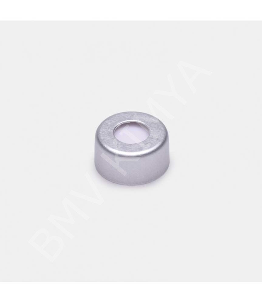 096.02.001 Crimp Kapak + Septa - Silikon / Ptfe - Yarıksız- N11 Crimp Vial İçin 100 Adet / Paket