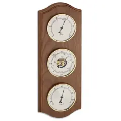 Masif Ahşap Analog Hava İstasyonu