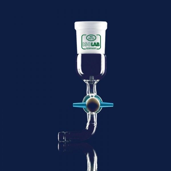 Adaptör - Eğimli - Musluklu - Çap 10 Mm - Erkek Şilif : Ns 29/32