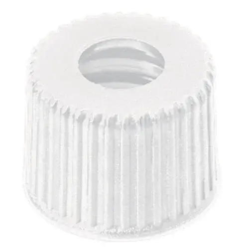 Kapak 8mm, Pp, Vidalı, Orta Delikli, Beyaz, 8-425 Thread 100 Adet
