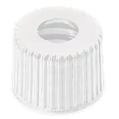 Kapak 8mm, Pp, Vidalı, Orta Delikli, Beyaz, 8-425 Thread 100 Adet