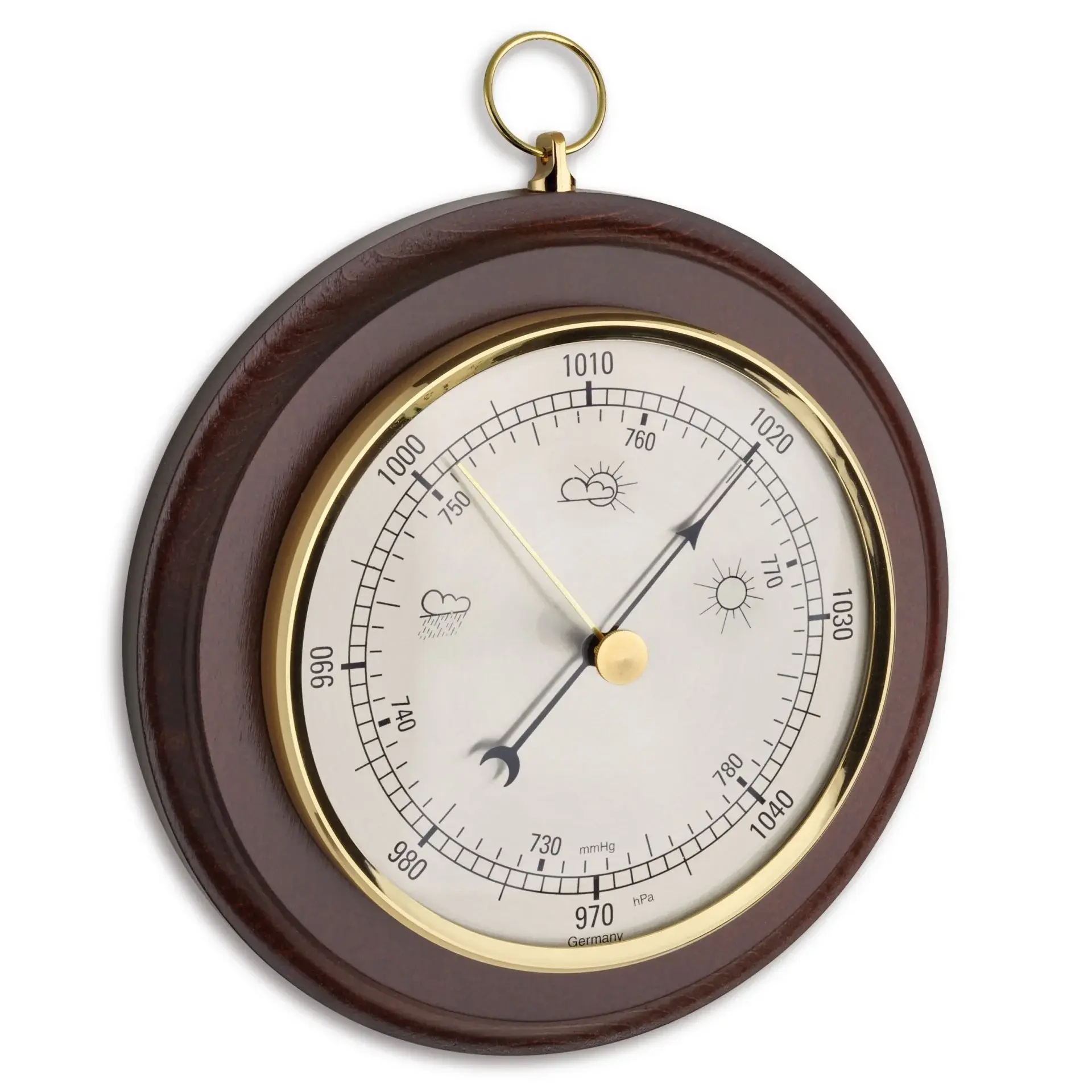 Ceviz Ağacı Analog Barometre