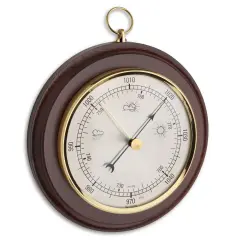 Ceviz Ağacı Analog Barometre