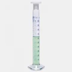 Mezür - Çalkalama - Hexagonal Cam Tabanlı - A Kalite - Grup Sertifikalı - Mavi Skala - 25 Ml