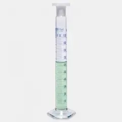 Mezür - Çalkalama - Hexagonal Cam Tabanlı - A Kalite - Grup Sertifikalı - Mavi Skala - 500 Ml