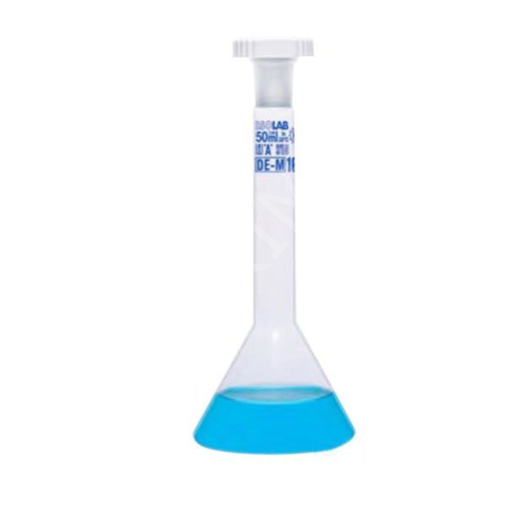 013.13.003 Balon Joje - Trapezoidal - Şeffaf - A Kalite - Grup Sertifikalı - Mavi Skala - 3 Ml - Ns 7/16 (2 Adet/Paket)