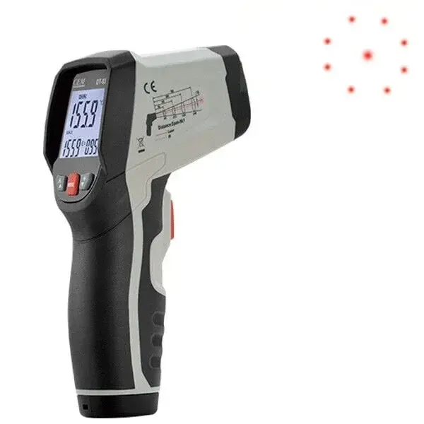 Cem Dt835 Dairesel Lazer Işıklı Termometre 800°c