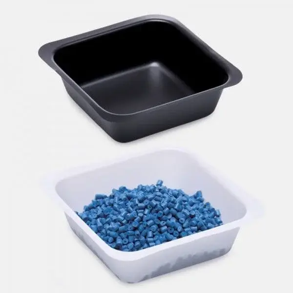 Tartım Kabı - P.s - Kare Form - Beyaz - 250 Ml