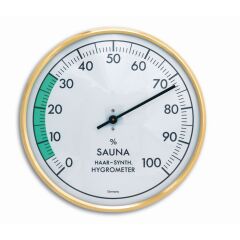 Metal halkalı analog sauna higrometresi