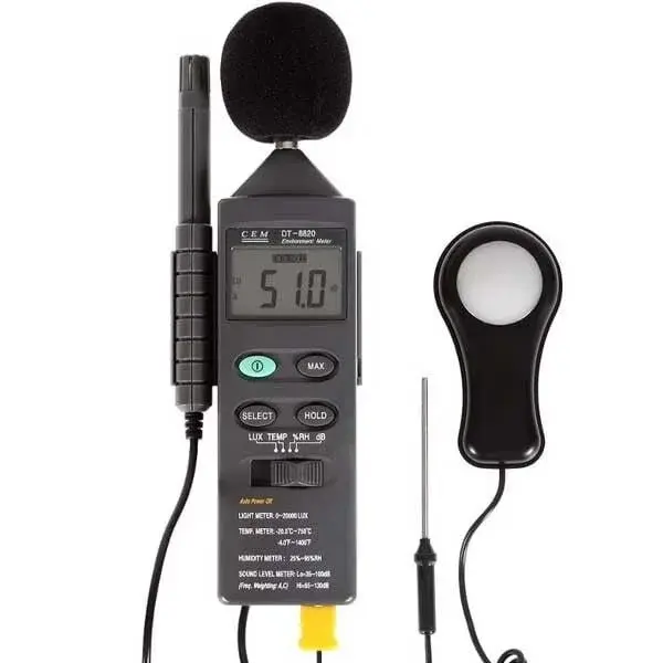 Cem Dt8820 Dördü Birarada Isı, Ses, Nem Ve Işık Ölçer