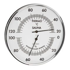 Metal halkalı analog sauna termo-higrometre