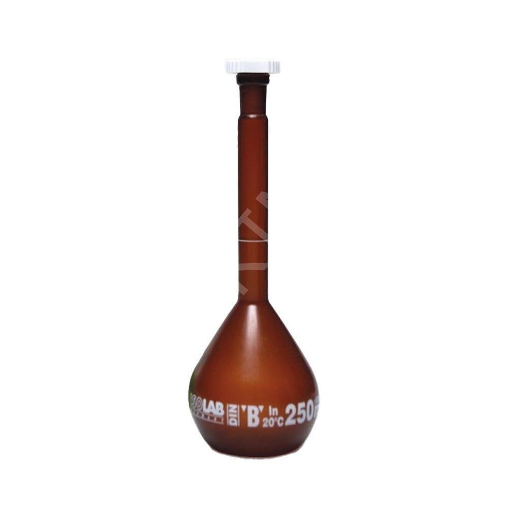014.13.250 Balon Joje - P.P - Amber - B Kalite - Beyaz Skala - 250 Ml - Ns 14/23 1 Adet / Paket