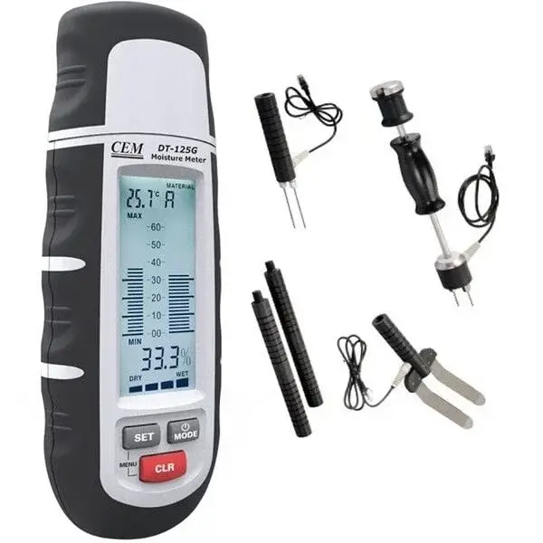 Cem Dt 125g Çakmalı Ahşap Ve Yapı Malzemesi Nem Ölçer Seti