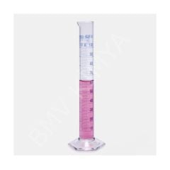 015.01.050 Mezür - Uzun Form - Hexagonal Cam Tabanlı - A Kalite - Grup Sertifikalı - Mavi Skala - 50 Ml (2 Adet/Paket)
