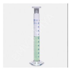 016.01.500 Mezür - Çalkalama - Hexagonal Cam Tabanlı - A Kalite - Grup Sertifikalı - Mavi Skala - 500 Ml (2 Adet/Paket)