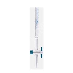 017.02.050 Büret - Düz - Şeffaf - Ptfe Musluklu - As Kalite - Grup Sertifikalı - Mavi Skala - 50 Ml (1 Adet/Paket)