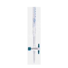 017.01.025 Büret - Düz - Şeffaf - Ptfe Musluklu - As Kalite - Grup Sertifikalı - Şelbah Çizgili - Mavi Skala - 25 Ml (1 Adet/Paket)