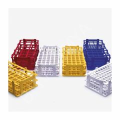 079.01.006W Tüp Standı - Demonte - P.P - 21 Delik - 30 Mm Tüpler İçin - Beyaz 1 Adet / Paket