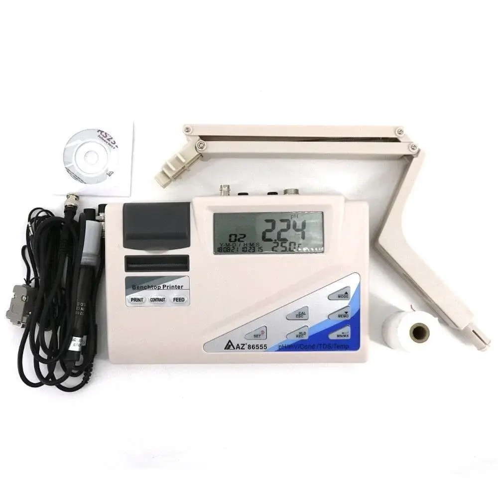 Az 86555 Yazıcılı Masaüstü Ph | İletkenlik | Tds | Tuzluluk | Sıcaklık Ölçer