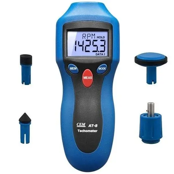 Cem At8 Temaslı Ve Temassız Devir Ölçebilen Takometre
