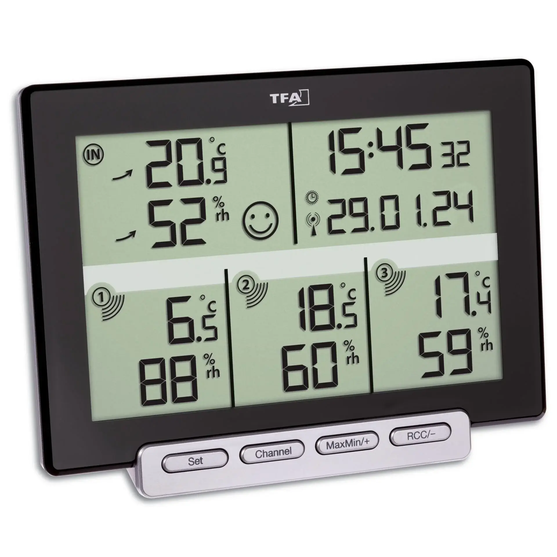 3 Vericili Kablosuz Termo-higrometre Multı-sense