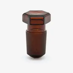 Tıpa - Cam - Amber - Hexagonal Kapaklı - Ns 12/21