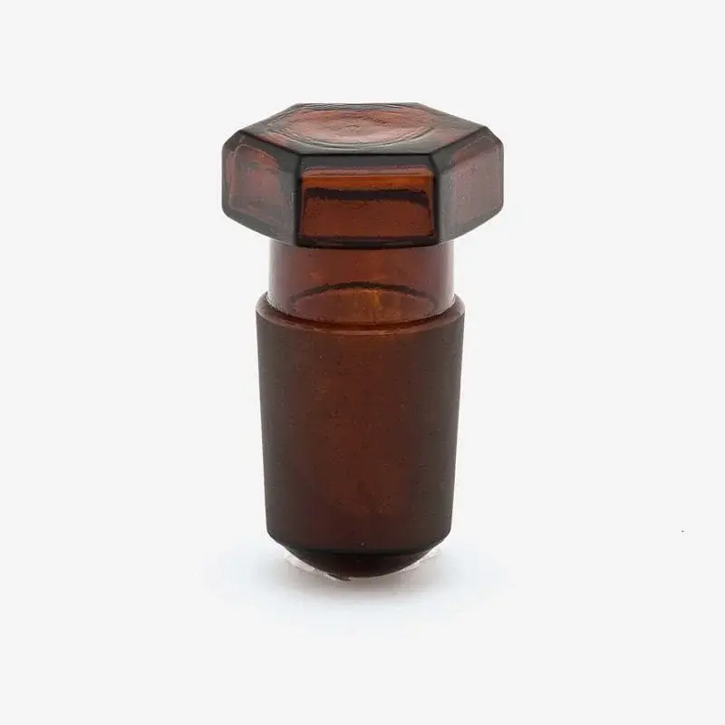 Tıpa - Cam - Amber - Hexagonal Kapaklı - Ns 34/35