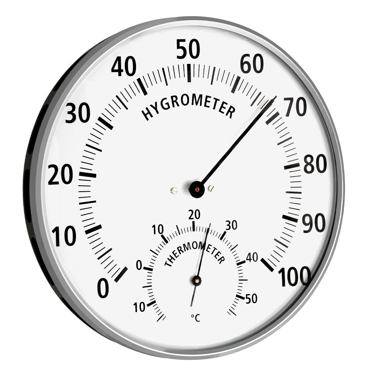 Metal halkalı analog termo-higrometre