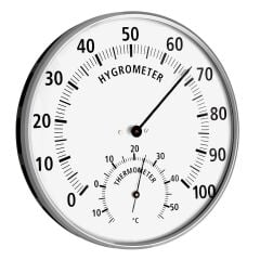 Metal halkalı analog termo-higrometre