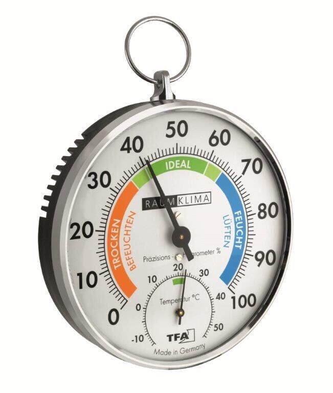 Metal halkalı analog termo-higrometre