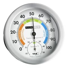 Metal halkalı analog termo-higrometre