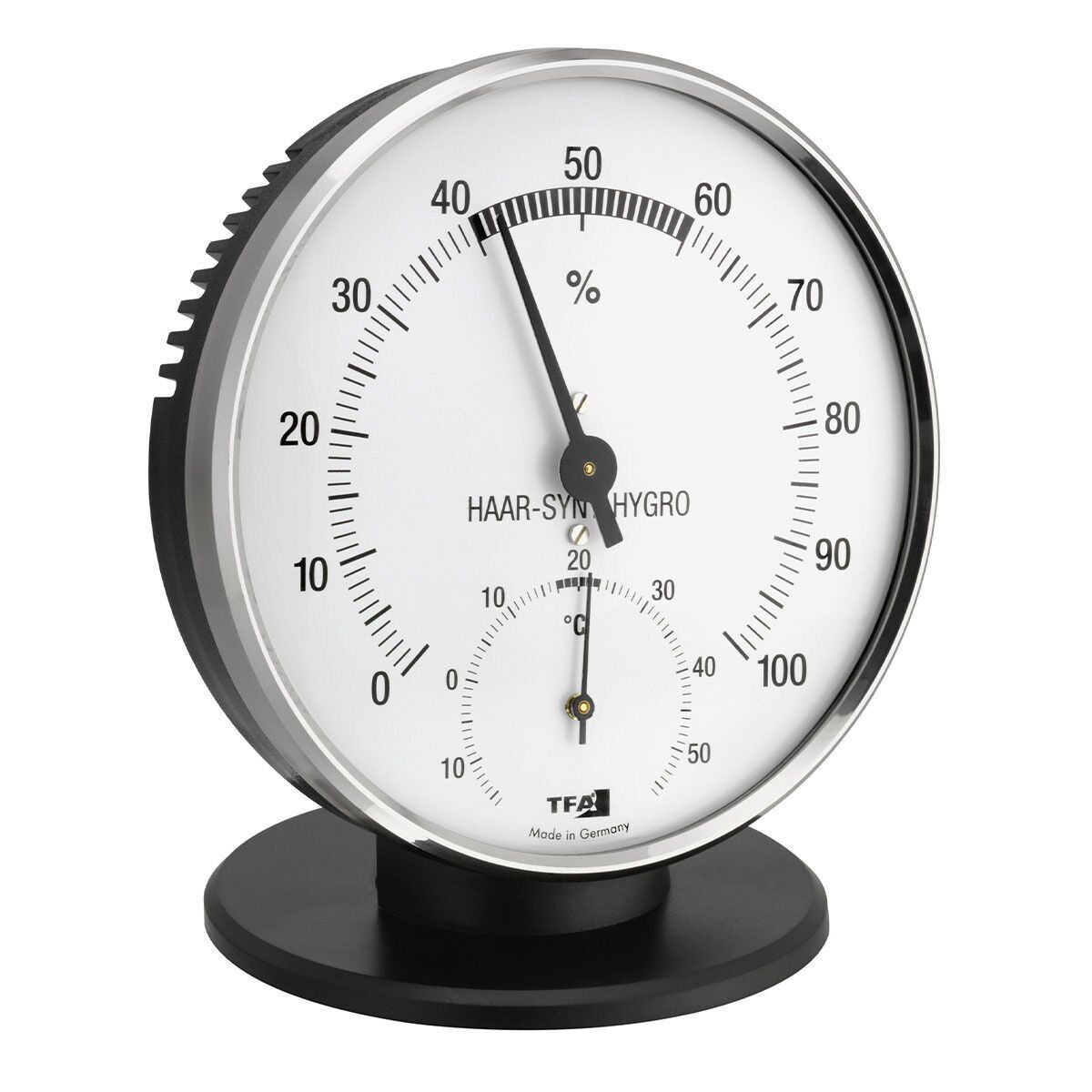 Metal halkalı analog termo-higrometre