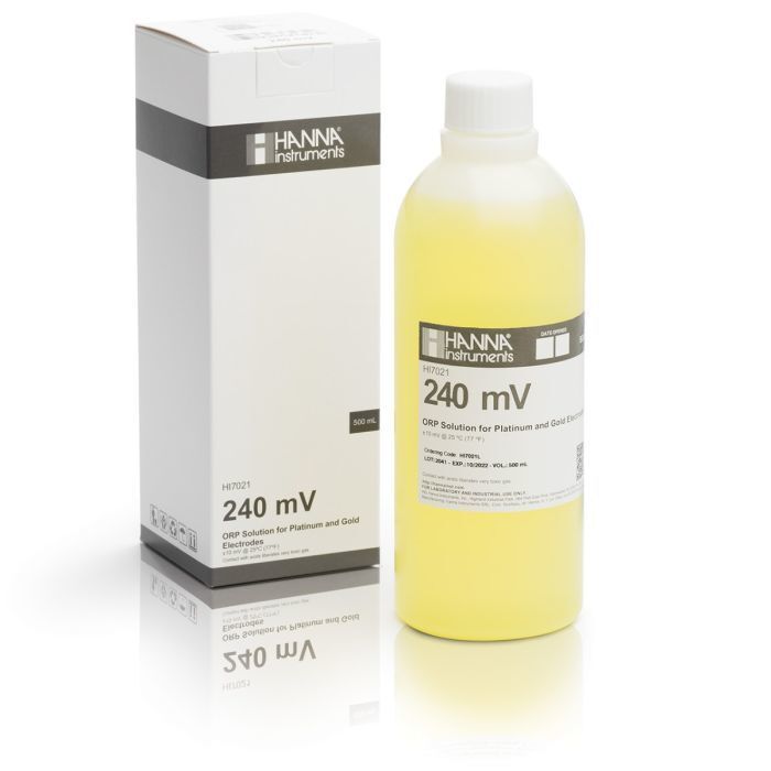 HI7021L ORP test solution @240 mV (@20°C), 500 mL