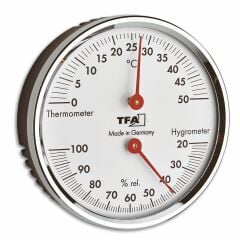 Metal halkalı analog termo-higrometre
