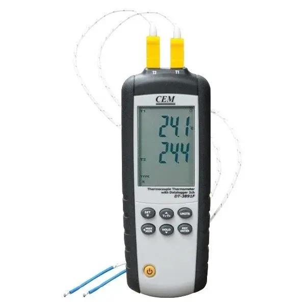 Cem Dt-38f Sıcaklık Kayıt Cihazı 2 Kanallı Datalogger