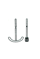 KARIŞTIRICI ŞAFTI - TEFLON kanatlı 6x450