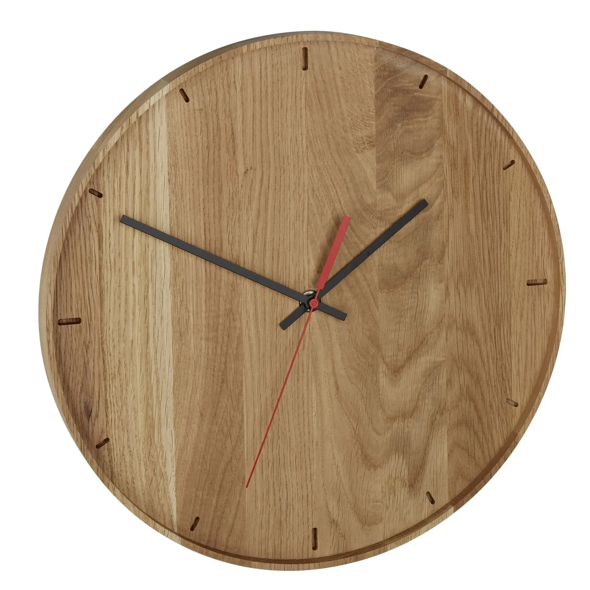 Meşe Ağacından Yapılmış Analog Duvar Saati