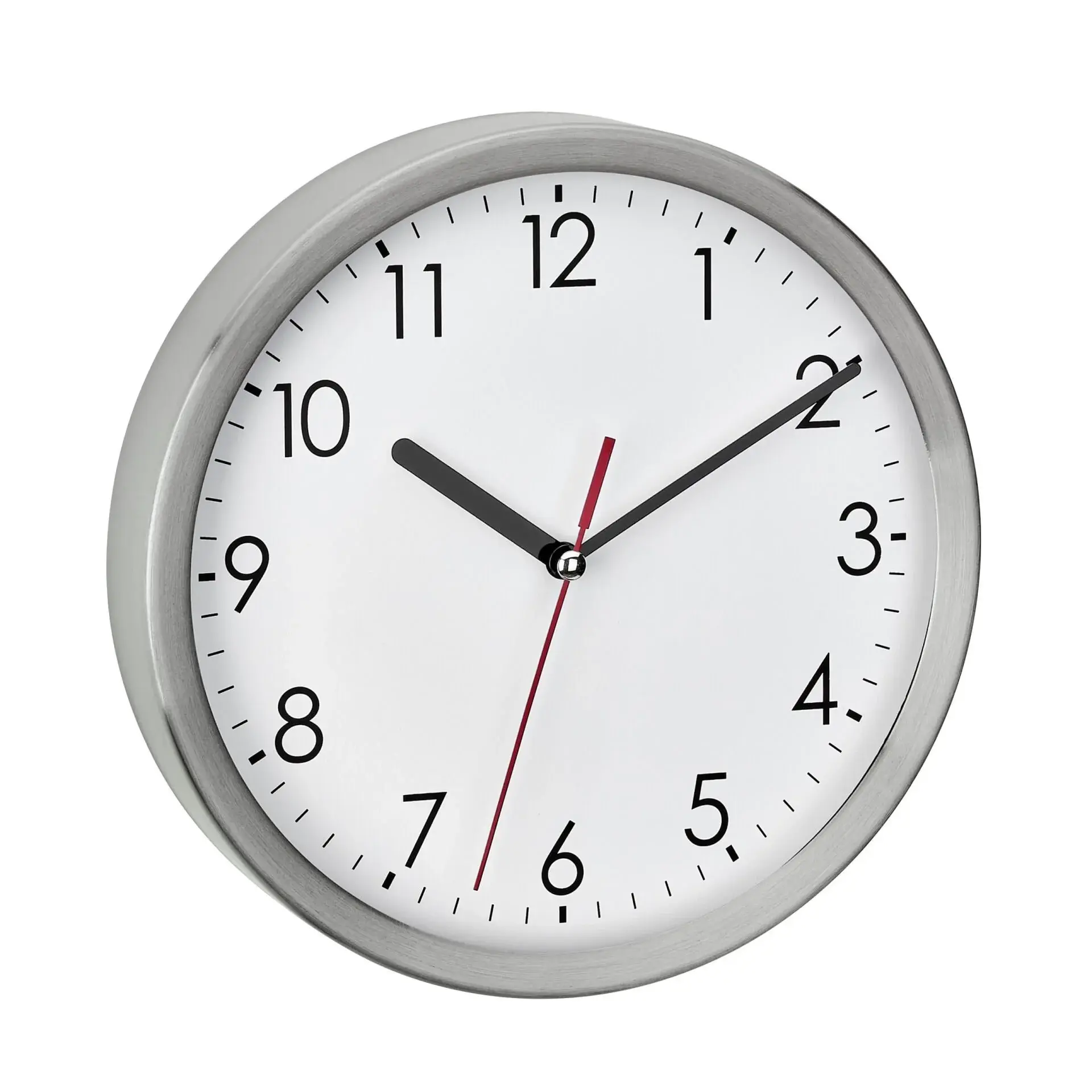 Paslanmaz Çelikten Yapılmış Analog Duvar Saati