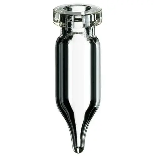 Vial 0,9ml, Mikro Kıvrım Boyunlu, 32 X 10mm, Şeffaf, 1. Hidrolitik Kalite, Konik 100 Adet