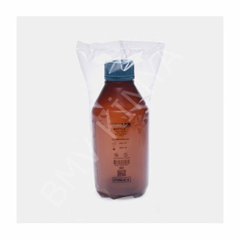061.17.250 Şişe - Iso - Vida Kapaklı - Orta Boyun - P.P - Amber - 250Ml 100 Adet / Paket