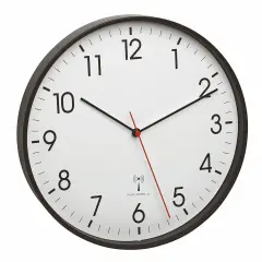 Metal Çerçeveli Analog Radyo Kontrollü Duvar Saati